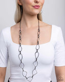 Paparazzi Necklace - Attitude Adjustment - Black