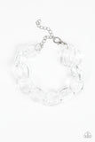 Paparazzi Bracelet - Ice Ice Baby - White