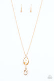Paparazzi Necklace - Elite Shine - Gold Lanyard