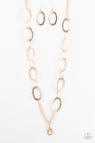 Paparazzi Necklace - Glimmer Goals - Gold Lanyard