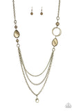 Paparazzi Necklace - Rebels Have More Fun - Brass Lanyard