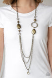 Paparazzi Necklace - Rebels Have More Fun - Brass Lanyard