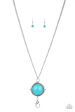 Paparazzi Necklace - Desert Equinox - Blue Lanyard