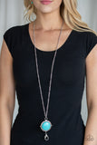 Paparazzi Necklace - Desert Equinox - Blue Lanyard