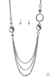 Paparazzi Necklace - Rebels Have More Fun - Black