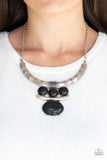 Paparazzi Necklace - Commander In CHIEFETTE - Black