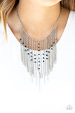 Paparazzi Necklace - First Class Fringe - Blue