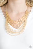 Paparazzi Necklace - Catwalk Queen - Gold