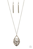 Paparazzi Necklace - Eden Enchantment - Brass