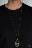 Paparazzi Necklace - Eden Enchantment - Brass