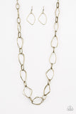 Paparazzi Necklace - Attitude Adjustment - Brass