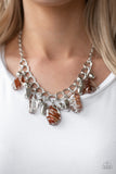 Paparazzi Necklace - Chroma Drama - Brown