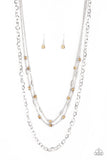 Paparazzi Necklace - Metro Mixer - Brown