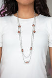 Paparazzi Necklace - Back For More - Brown