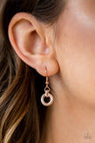 Paparazzi Necklace - Going In Circles - Rose Gold