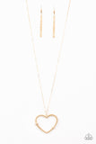 Paparazzi Necklace - Straight From The Heart - Gold