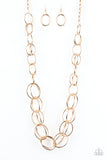 Paparazzi Necklace - Elegantly Ensnared - Gold