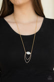 Paparazzi Necklace - Quarry Quest - Gold