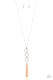 Paparazzi Necklace - Diva In Diamonds - Rose Gold