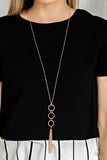 Paparazzi Necklace - Diva In Diamonds - Rose Gold