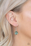Paparazzi Necklace - Crystal Charm - Green