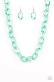 Paparazzi Necklace - Ice Queen - Green