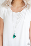 Paparazzi Necklace - Ultra Sharp - Green