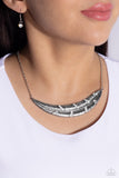 Paparazzi Necklace - Say You QUILL - White