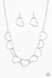 Paparazzi Necklace - Unbreak My Heart - Silver
