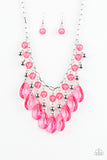 Paparazzi Necklace - Beauty School Drop Out - Pink