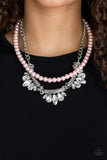Paparazzi Necklace - Bow Before The Queen - Pink
