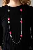 Paparazzi Necklace - Beachfront Beauty - Pink