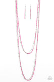 Paparazzi Necklace - What A COLORFUL World - Pink