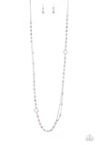 Paparazzi Necklace - Really Refined - Purple