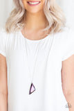 Paparazzi Necklace - Ultra Sharp - Purple