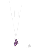 Paparazzi Necklace - Ultra Sharp - Purple