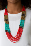Paparazzi Necklace - Rio Roamer - Red