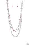 Paparazzi Necklace - Metro Mixer - Red