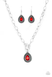 Paparazzi Necklace - Sheen Queen - Red
