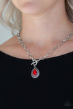 Paparazzi Necklace - Sheen Queen - Red