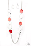 Paparazzi Necklace - Kaleidoscope Coasts - Red