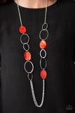 Paparazzi Necklace - Kaleidoscope Coasts - Red