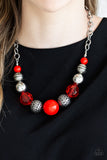 Paparazzi Necklace - Sugar, Sugar - Red