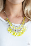 Paparazzi Necklace - Beauty School Drop Out - Yellow