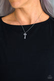 Paparazzi Necklace - Lock Up Your Valuables - White