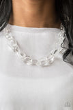 Paparazzi Necklace - Ice Queen - White