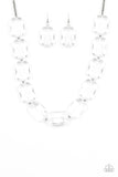 Paparazzi Necklace - The ICE President - White