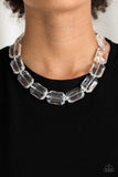 Paparazzi Necklace - The ICE President - White