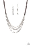 Paparazzi Necklace - Free Roamer - Silver