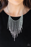 Paparazzi Necklace - First Class Fringe - Silver